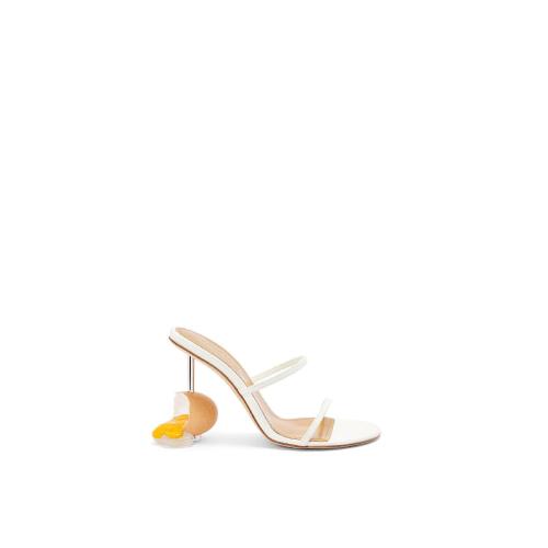  LOEWE羅意威 22年秋冬 女士 高跟涼鞋 Broken egg sandal in goatskin L814465X21-2099