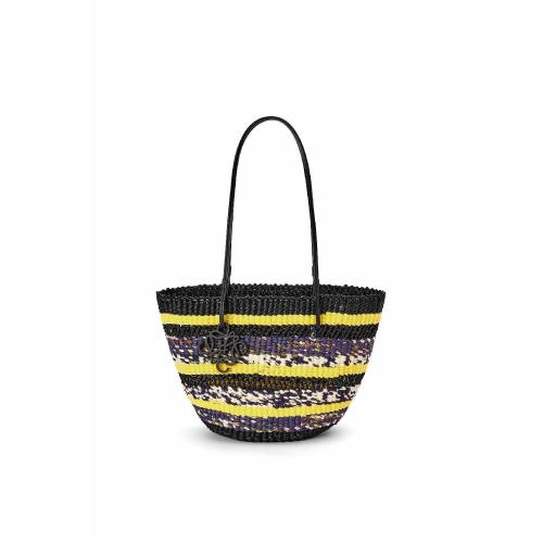  LOEWE羅意威 22年秋冬 女士 手提包 Basket Tote in elephant grass and calfskin A223S91X02-