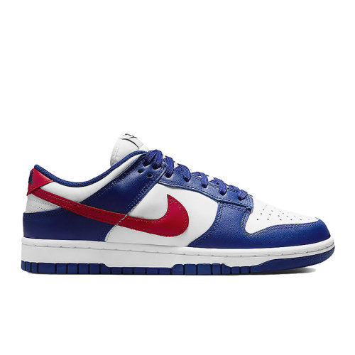 Nike/耐克 Dunk Low 女款 白藍(lán)紅 低幫 運動 休閑 板鞋 DD1503-119