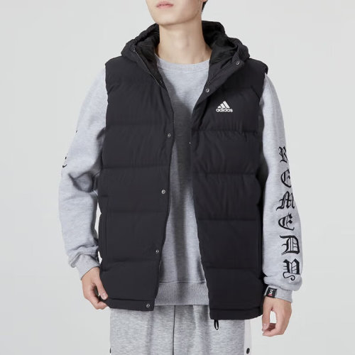 Adidas/阿迪達(dá)斯 22年秋冬 男款 運(yùn)動(dòng) 休閑 舒適 保暖 羽絨 馬甲 HG6277