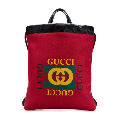 GUCCI/古馳  古琦女士紅色皮革雙肩包手提包 523586 0GDBT 6462 HKY0011N