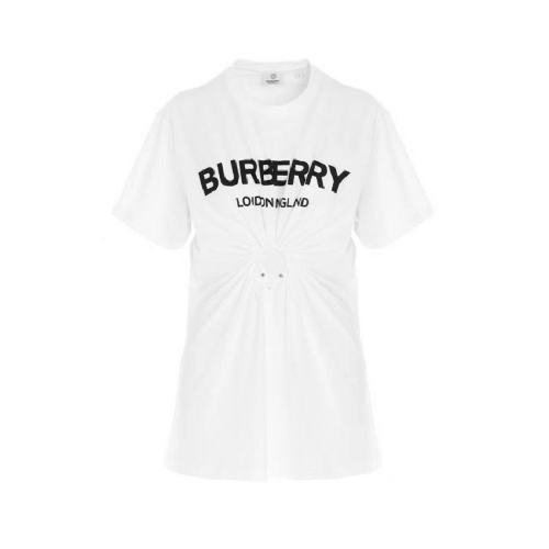  BURBERRY/博柏利 女士白色棉質短袖T恤 80350021